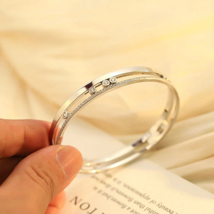 [LUXE]Move Romane Diamond Bangle Bracelet