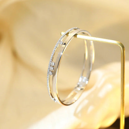 [LUXE]Move Romane Diamond Bangle Bracelet