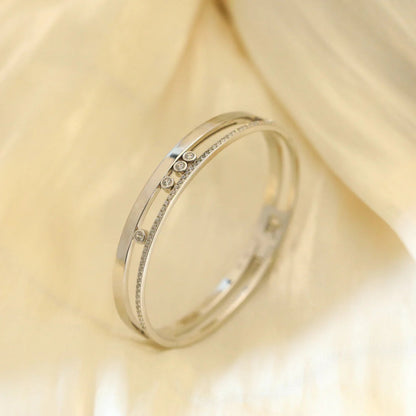 [LUXE]Move Romane Diamond Bangle Bracelet