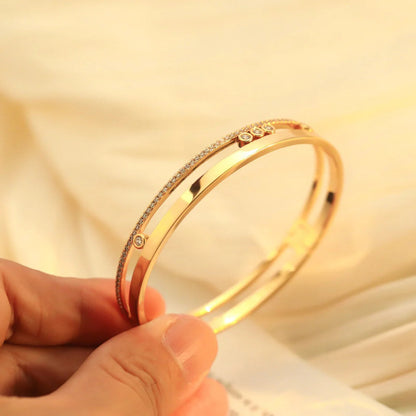 [LUXE]Move Romane Diamond Bangle Bracelet