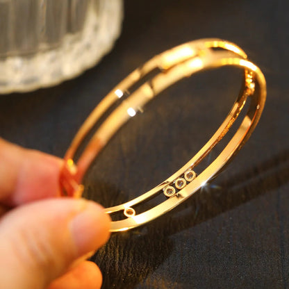 [LUXE]Move Romane Diamond Bangle Bracelet