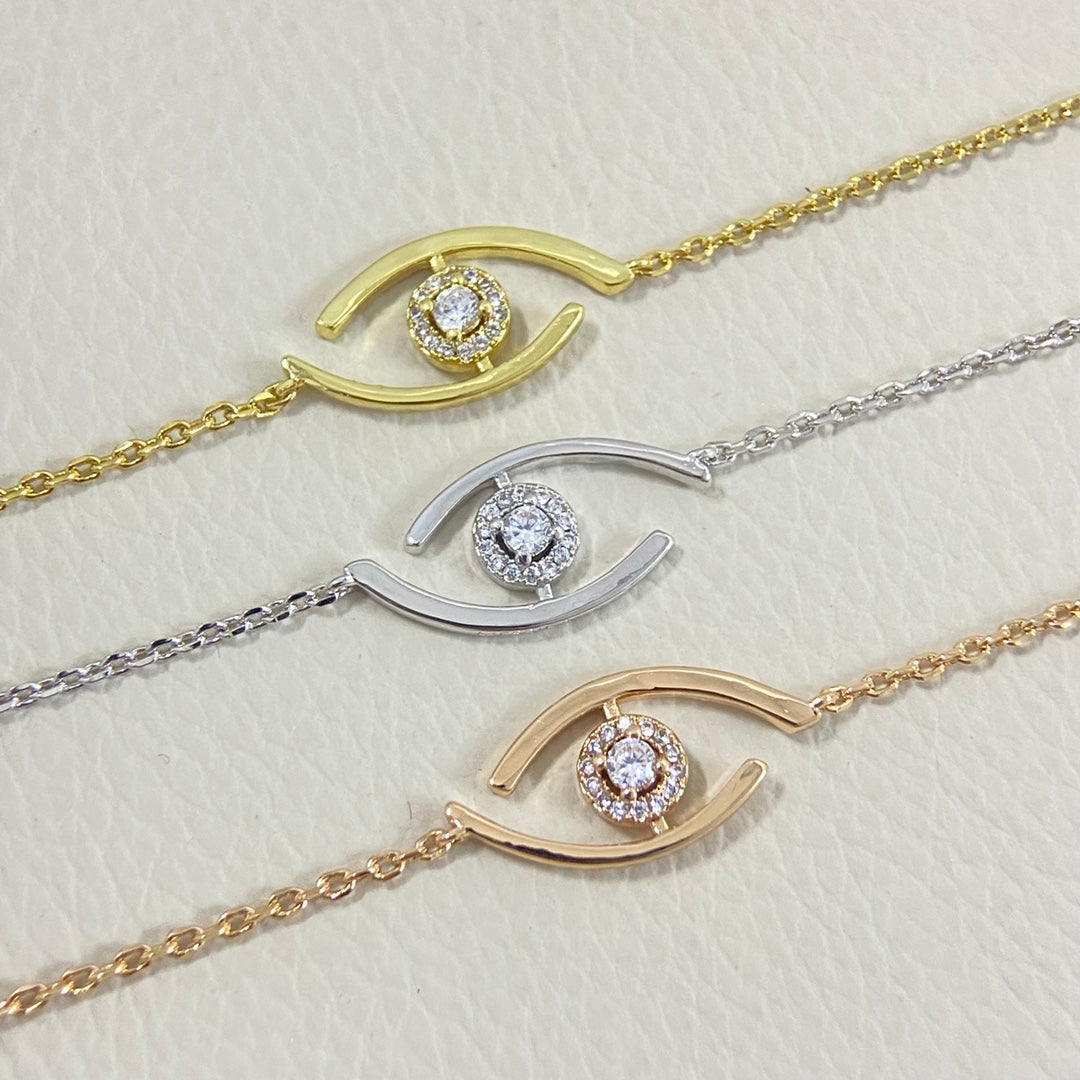 [LUXE]Lucky Eye Pave-Set Diamond Bracelet
