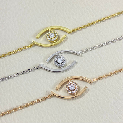 [LUXE]Lucky Eye Pave-Set Diamond Bracelet
