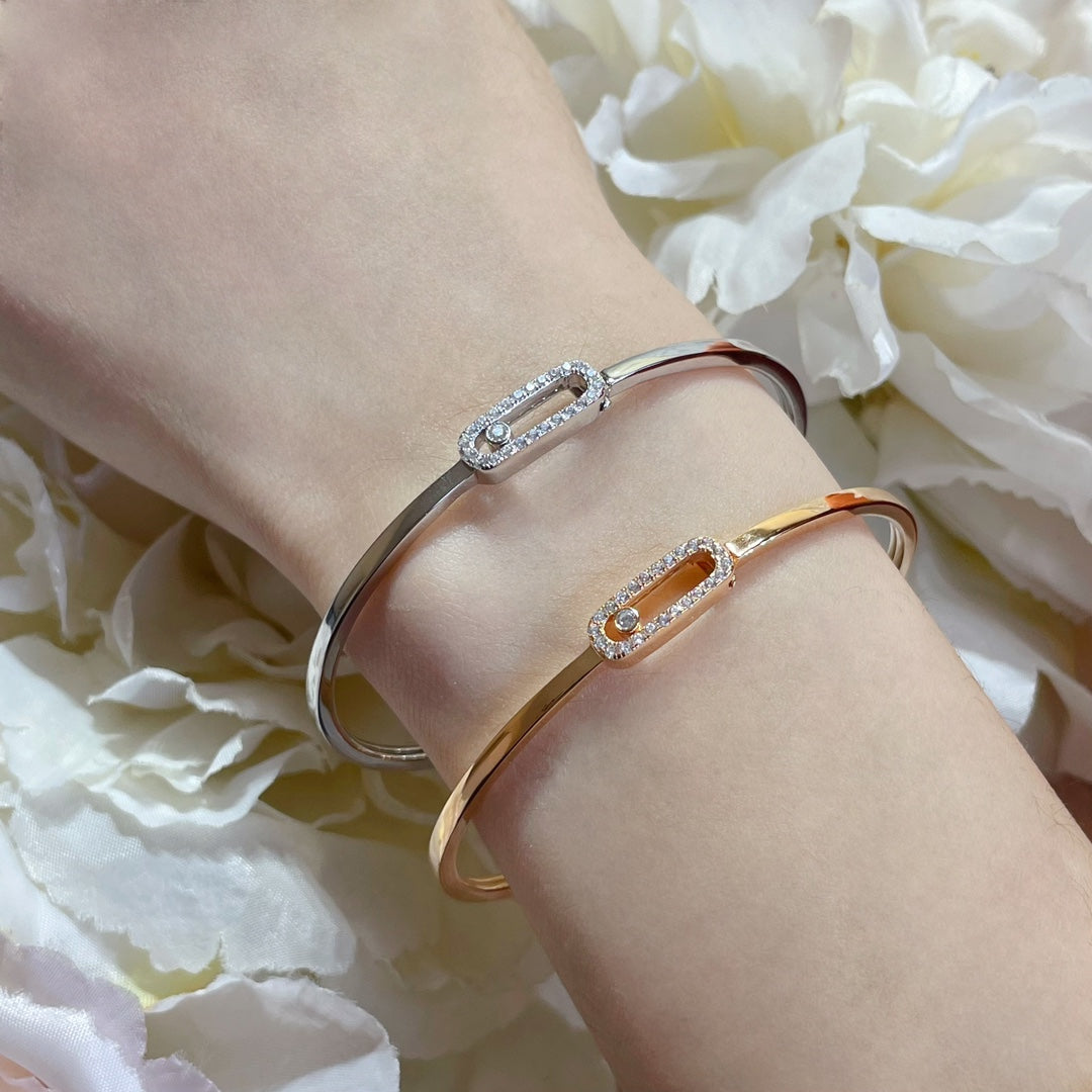 [LUXE]Move Uno pavé flex bangle medium