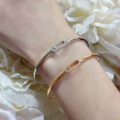 [LUXE]Move Uno pavé flex bangle medium