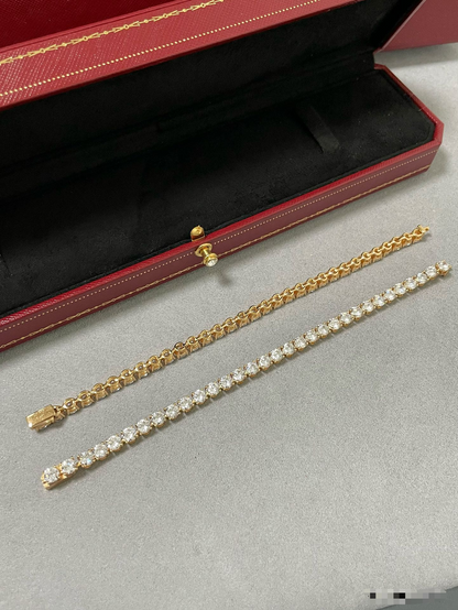 [LUXE jewelrys]TENNIS BRACELET WITH FULL DIAMOND SETTING
