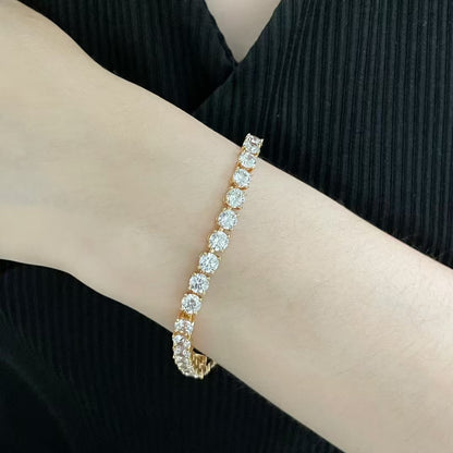 [LUXE jewelrys]TENNIS BRACELET WITH FULL DIAMOND SETTING