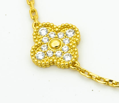 [LUXE] CLOVER 5 MOTIF LASER BRACELET COLLECTION