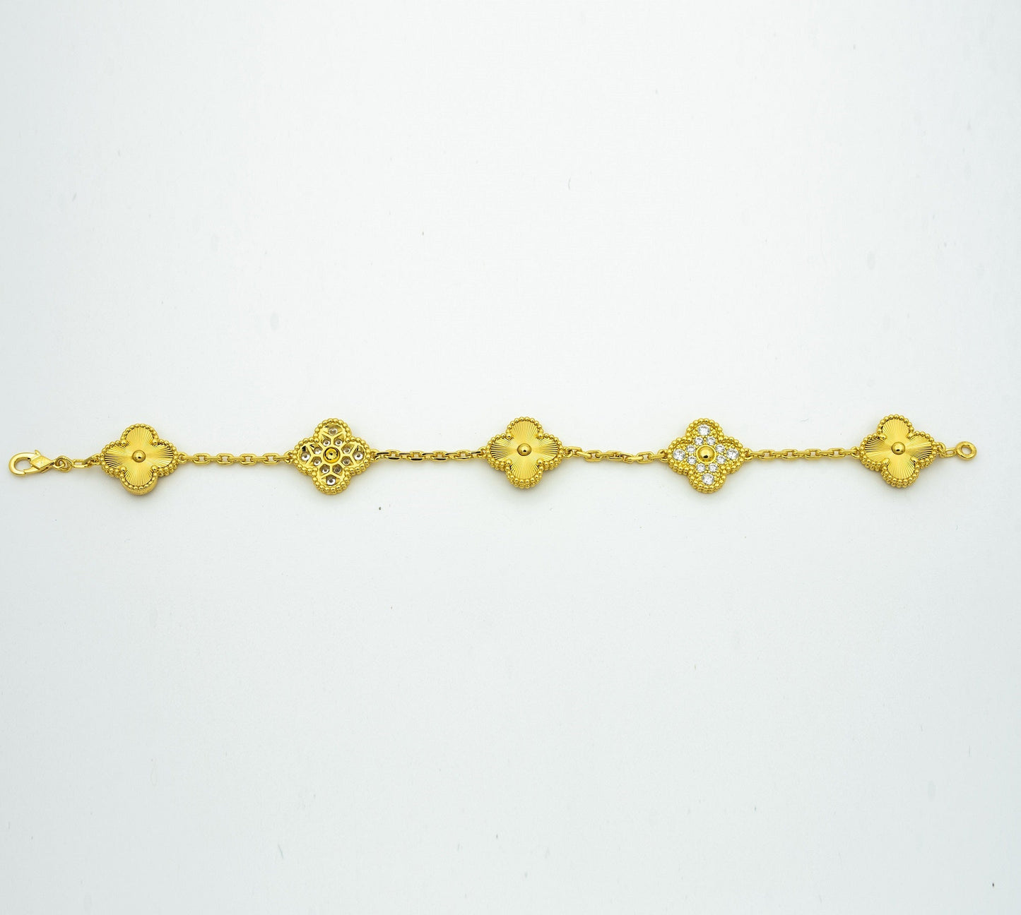 [LUXE] CLOVER 5 MOTIF LASER BRACELET COLLECTION