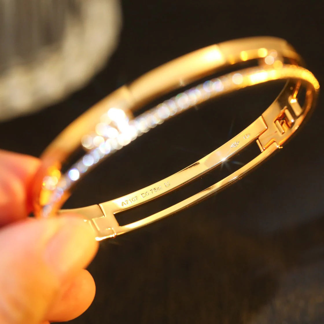[LUXE]Move Romane Diamond Bangle Bracelet