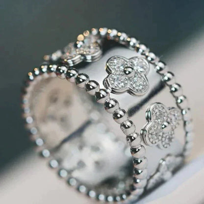 [LUXE]CLOVER KALEIDOSCOPE RING 10MM