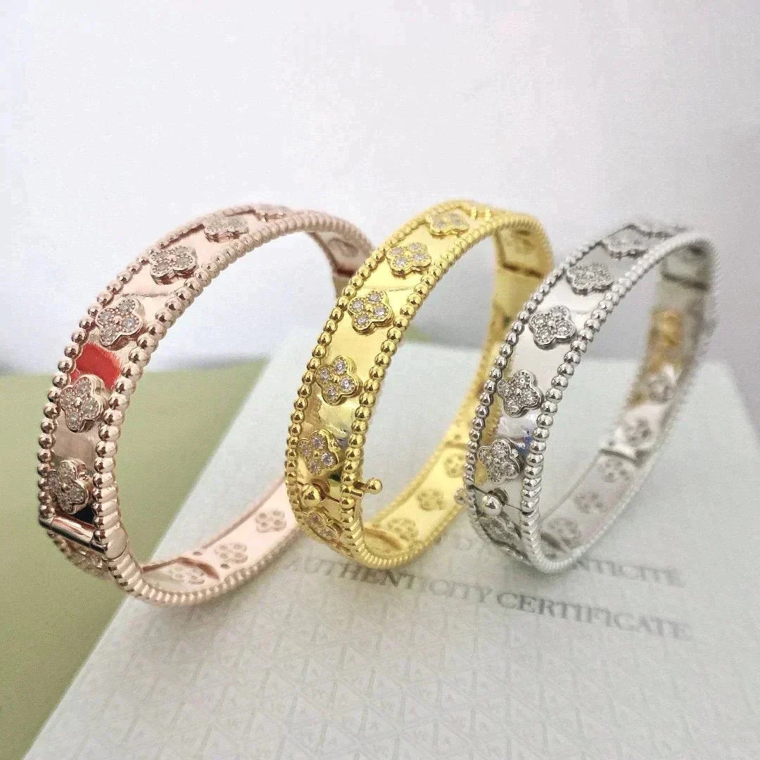 [LUXE]CLOVER BRACELET 8MM DIAMONDS