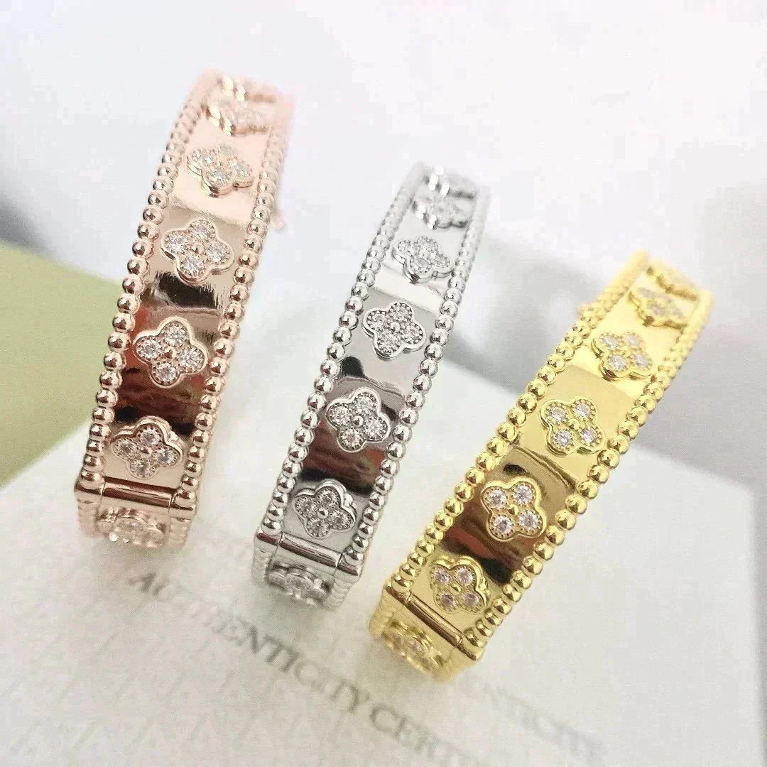 [LUXE]CLOVER BRACELET 8MM DIAMONDS