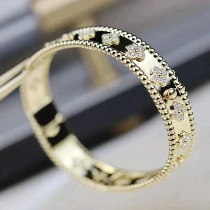 [LUXE]CLOVER BRACELET 8MM DIAMONDS