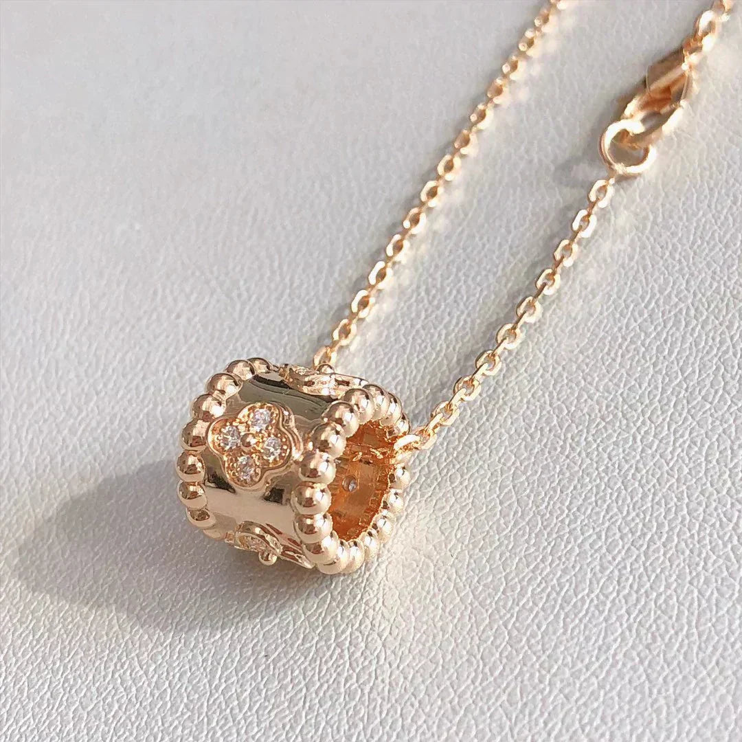 [LUXE]PERLEE PEDANT NECKLACE GOLD / ROSE GOLD