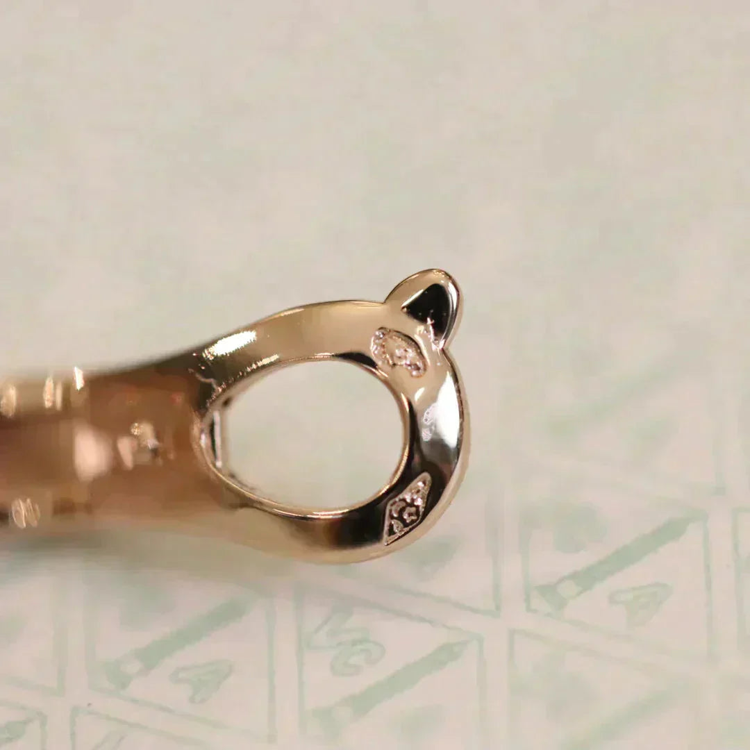 [LUXE]CLOVER MEDIUM 1 MOTIFS FUll DIAMOND EARRINGS