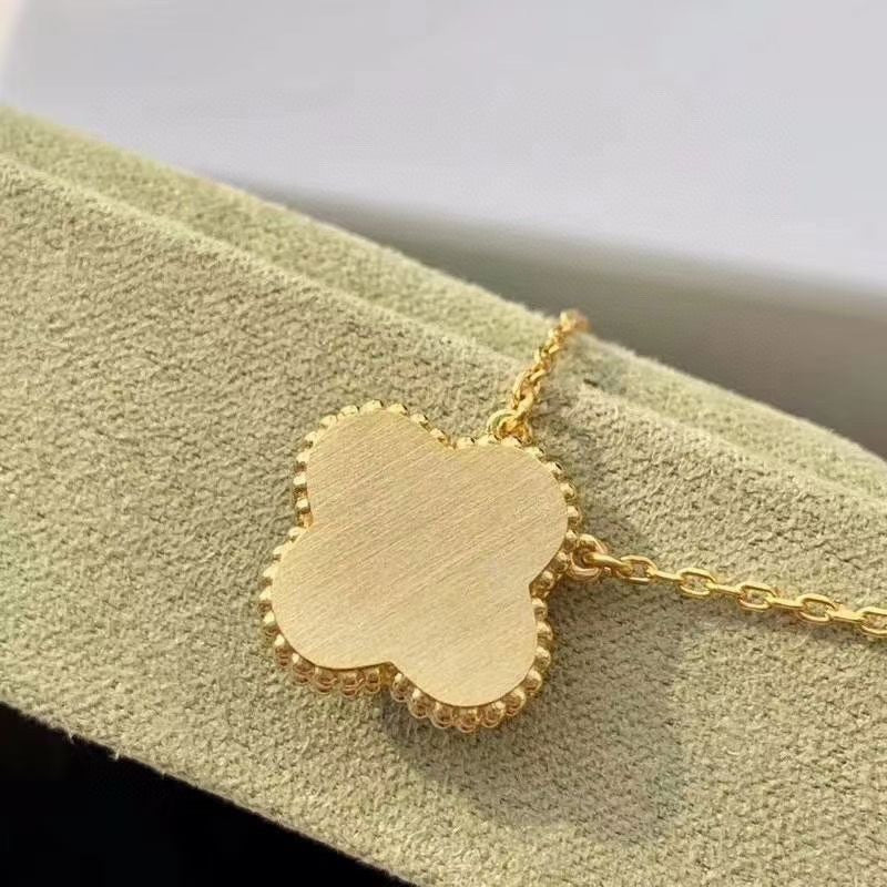 [LUXE]CLOVER 15MM DIAMOND TURQUOISE NECKLACE