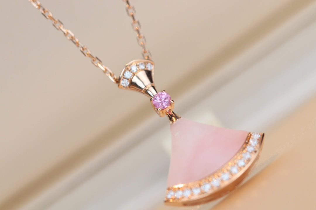 [LUXE]DREAM NECKLACE PINK MOP DIAMOND
