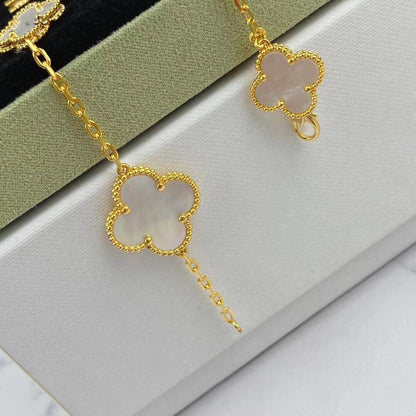[LUXE]MAGIC CLOVER MOP GOLD BRACELET 5 MOTIFS