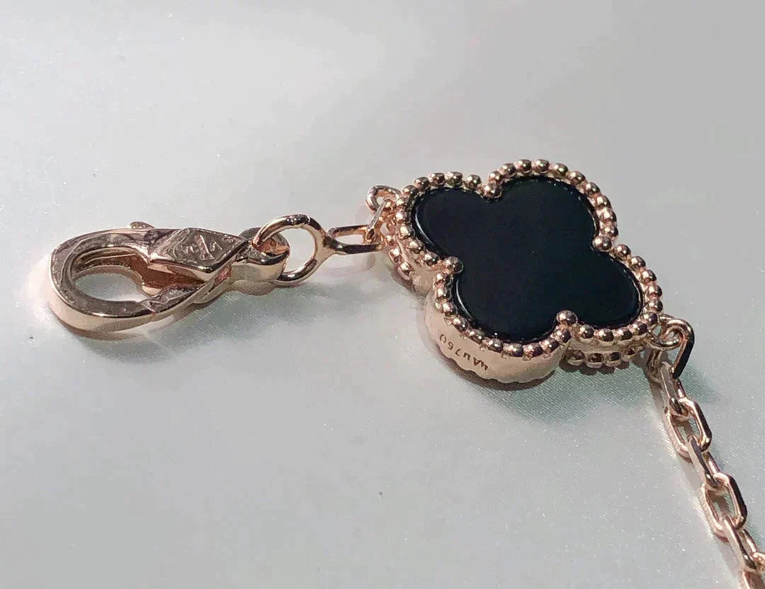 [LUXE]CLOVER 5 MOTIFS MULTICOLOR BRACELET