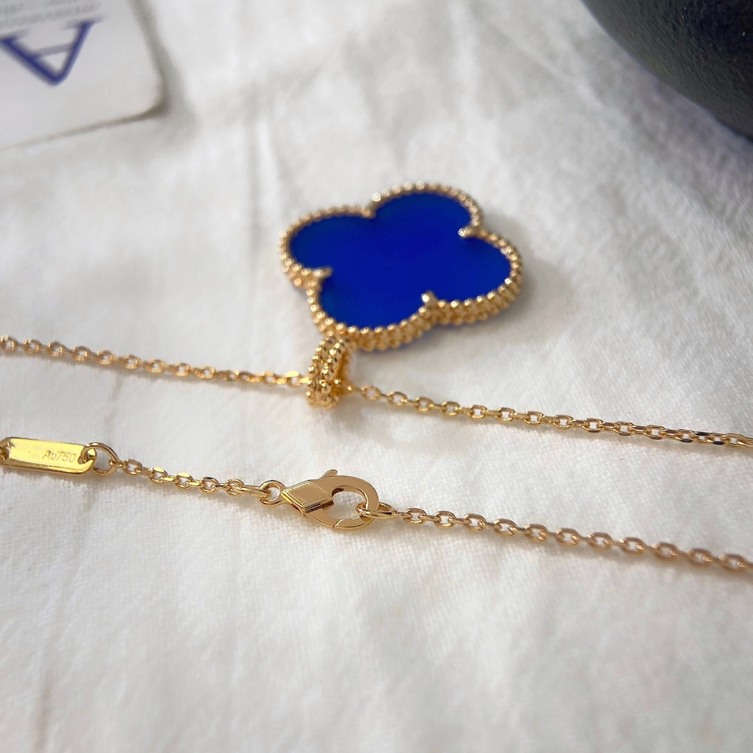 [LUXE]CLOVER 25MM NECKLACE TURQUOISE ROSE GOLD