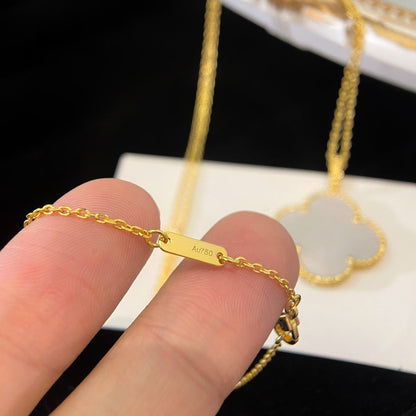 [LUXE]CLOVER 25MM MOP LARGE PENDANT NECKLACE