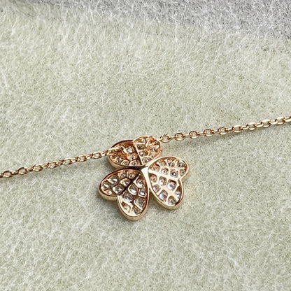 [LUXE]FLOWER DIAMOND NECKLACE