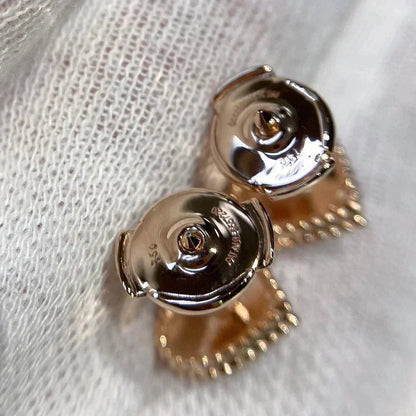 [LUXE]HEART CARNELIAN STUD EARRINGS