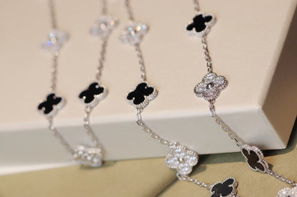 [LUXE]CLOVER 20 MOTIFS ONYX DIAMOND SILVER