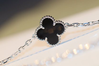 [LUXE]CLOVER 20 MOTIFS ONYX DIAMOND SILVER