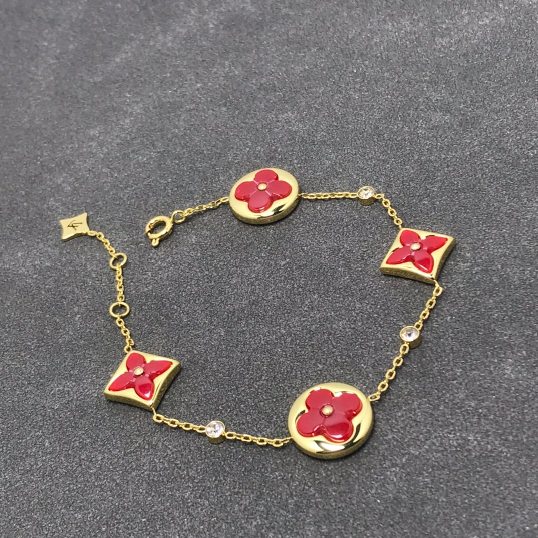 [LUXE]STAR AND SUN CARNELIAN 4 MOTIFS 3 DIAMONDS