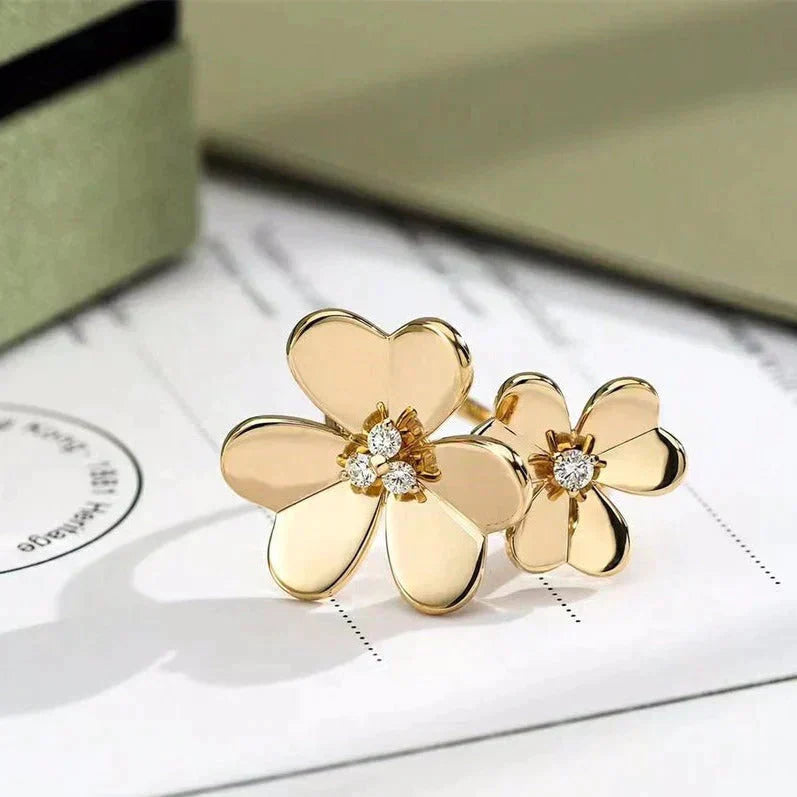 [LUXE]CLOVER COMOS GOLD DIAMOND RING