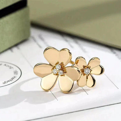 [LUXE]CLOVER COMOS GOLD DIAMOND RING