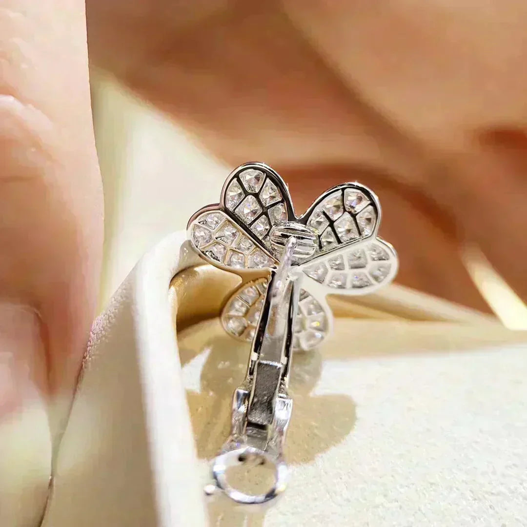 [LUXE]CLOVER COMOS DIAMOND EARRINGS SILVER