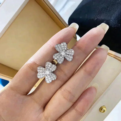 [LUXE]CLOVER COMOS DIAMOND EARRINGS SILVER