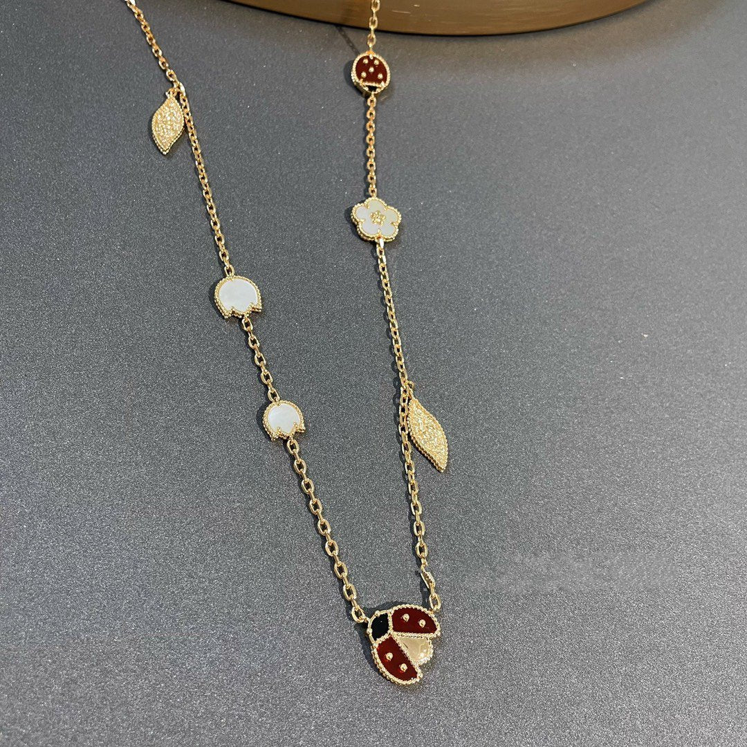 [LUXE]LUCKY SPRING 15 MOTIFS GOLD NECKLACE