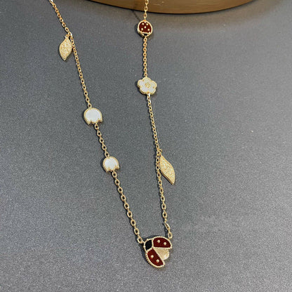 [LUXE]LUCKY SPRING 15 MOTIFS GOLD NECKLACE