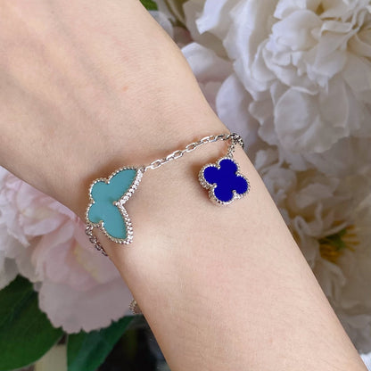 [LUXE]LUCKY SPRING SILVER BRACELET 4 MOTIF