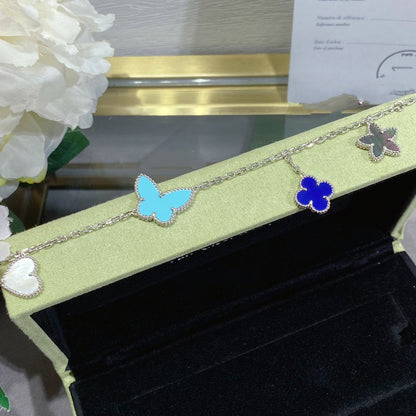 [LUXE]LUCKY SPRING SILVER BRACELET 4 MOTIF