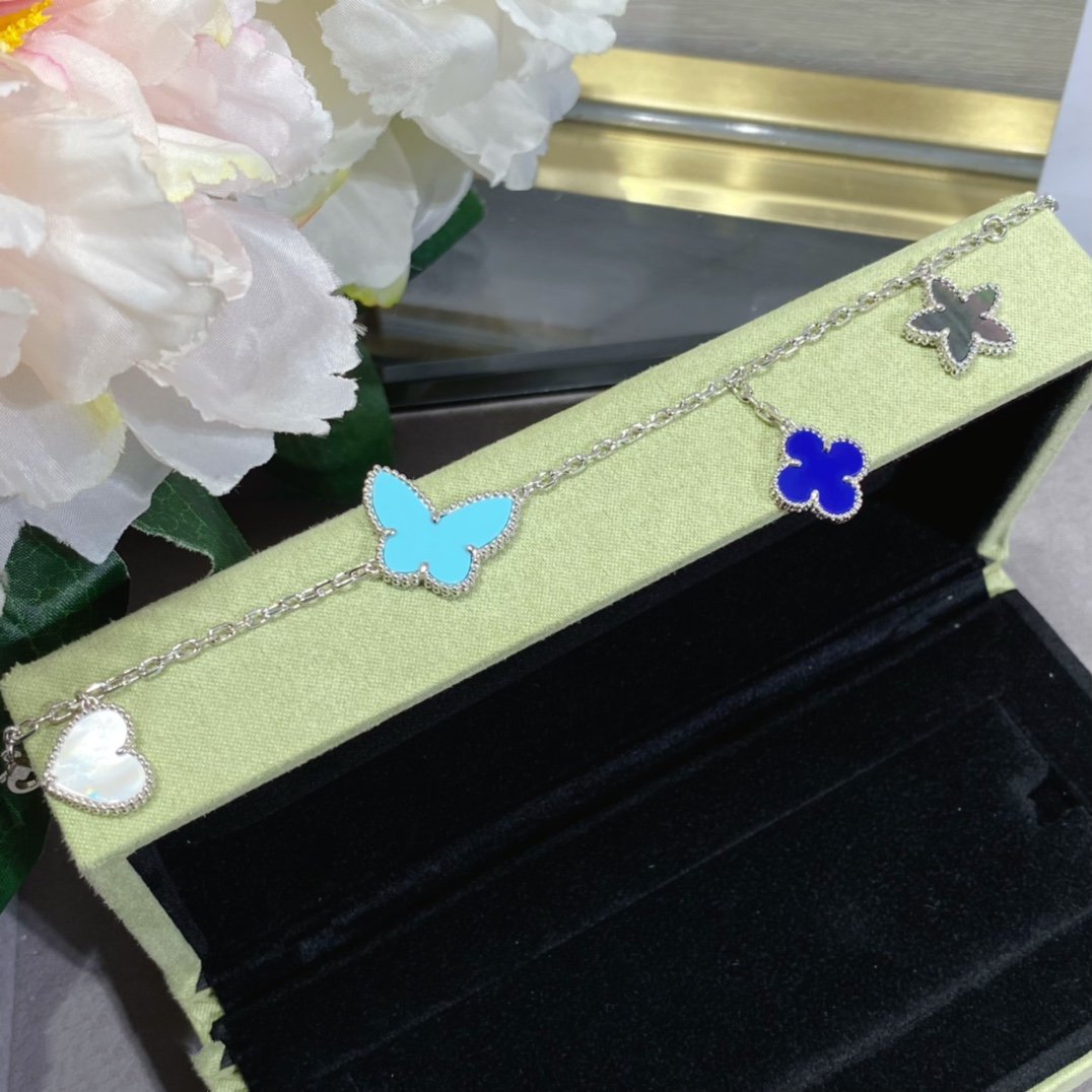 [LUXE]LUCKY SPRING SILVER BRACELET 4 MOTIF