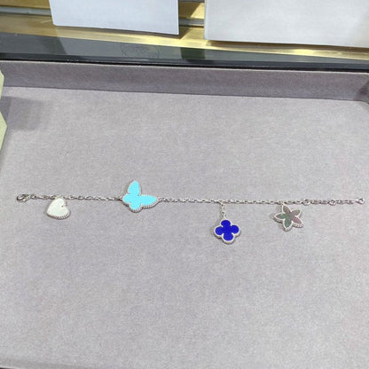 [LUXE]LUCKY SPRING SILVER BRACELET 4 MOTIF