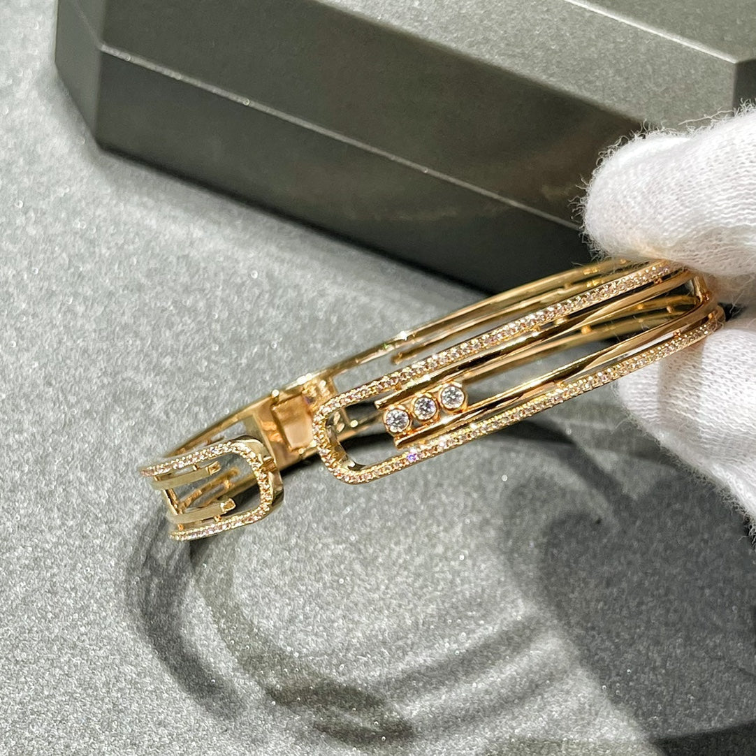 [LUXE]MOVE 10TH PAVED DIAMOND BRACELET