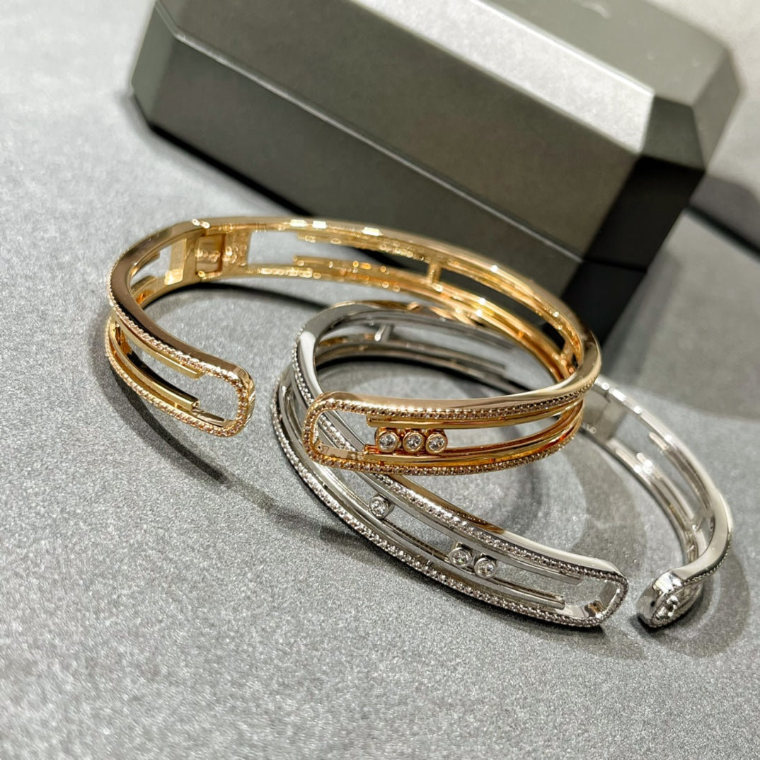 [LUXE]MOVE 10TH PAVED DIAMOND BRACELET