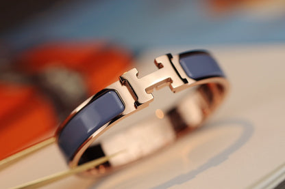 [LUXE]H BRACELET 12MM BLUE GRAY