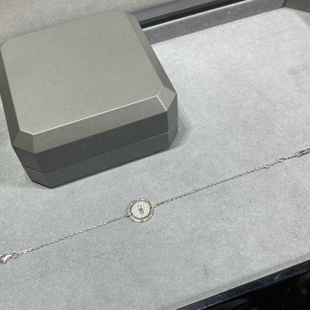 [LUXE]LUCKY MOVE DIAMOND PAVED BRACELET