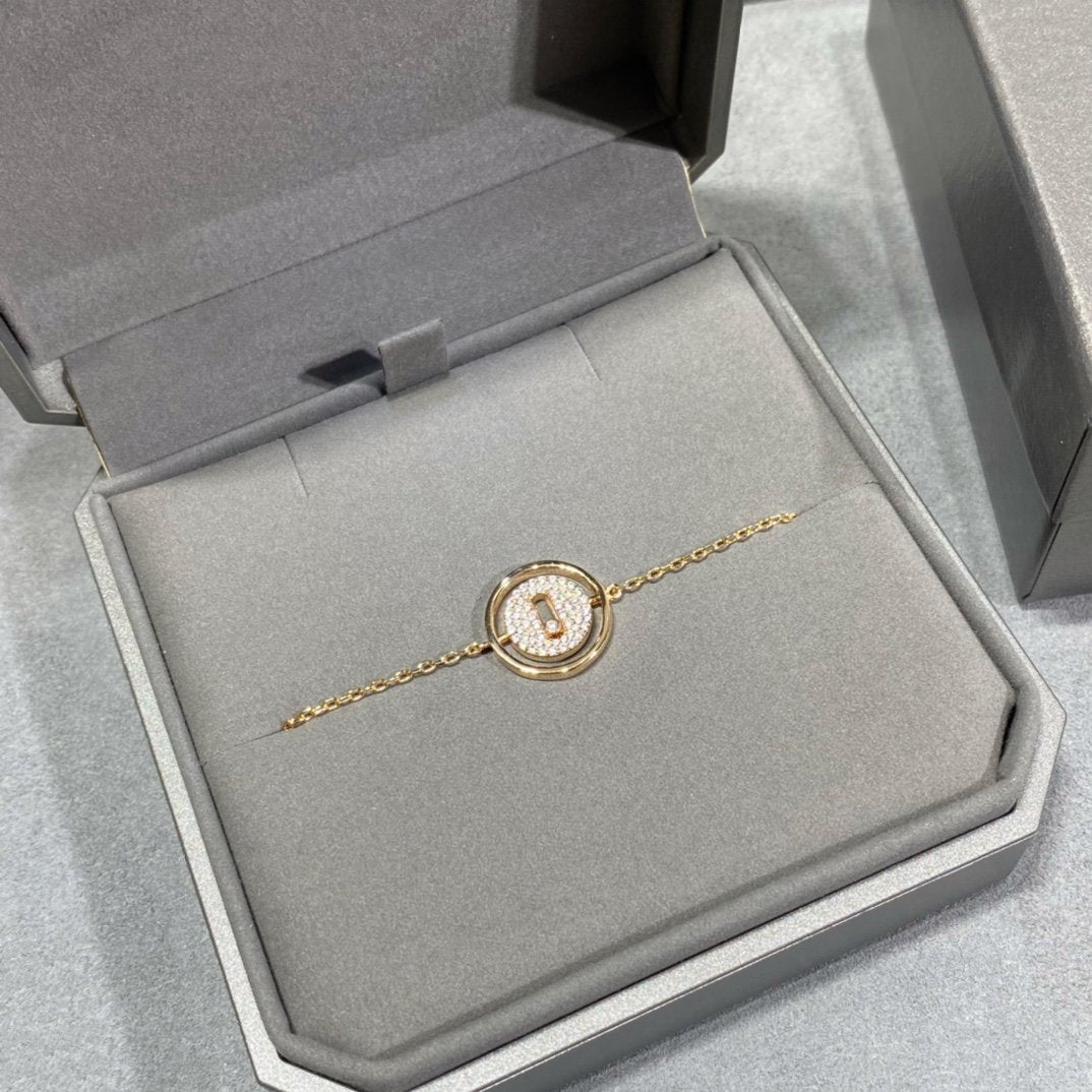 [LUXE]LUCKY MOVE DIAMOND PAVED BRACELET
