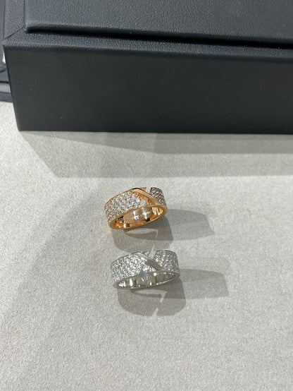 [LUXE]LIENS EVIDENCE  DIAMOND PAVED RING