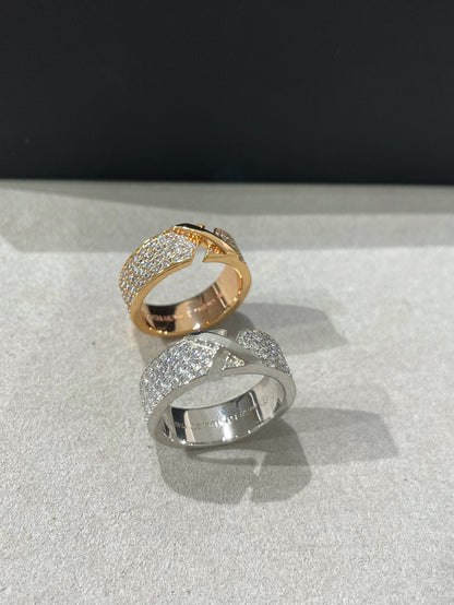 [LUXE]LIENS EVIDENCE  DIAMOND PAVED RING