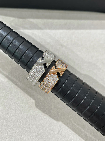 [LUXE]LIENS EVIDENCE  DIAMOND PAVED RING