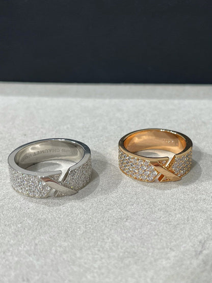 [LUXE]LIENS EVIDENCE  DIAMOND PAVED RING
